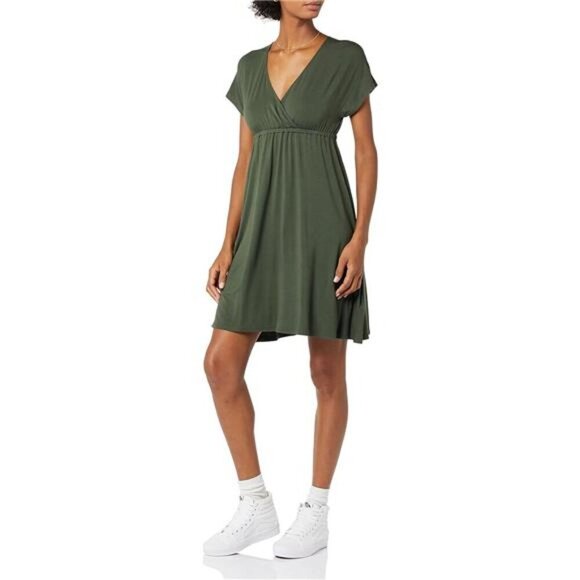 Amazon Essentials Women's Surplice Dress (Available in Plus Size) - Picture 1 of 7
